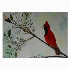 Sweet Red Cardinal Glasses Cloth (large, Two Sided) by rokinronda