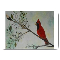 Sweet Red Cardinal Large Door Mat