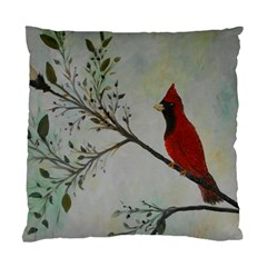 Sweet Red Cardinal Cushion Case (two Sided)  by rokinronda