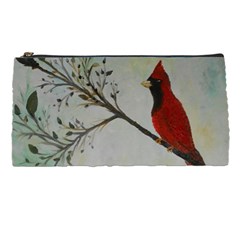 Sweet Red Cardinal Pencil Case by rokinronda