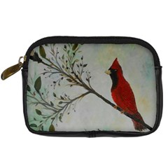 Sweet Red Cardinal Digital Camera Leather Case