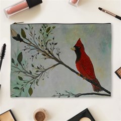 Sweet Red Cardinal Cosmetic Bag (xl) by rokinronda