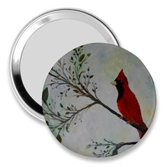 Sweet Red Cardinal 3  Handbag Mirror