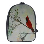 Sweet Red Cardinal School Bag (XL) Front