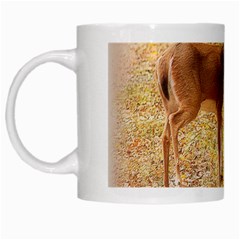 Deer In Nature White Coffee Mug by uniquedesignsbycassie