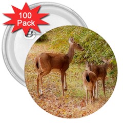 Deer In Nature 3  Button (100 Pack)