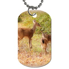 Deer In Nature Dog Tag (two-sided) 