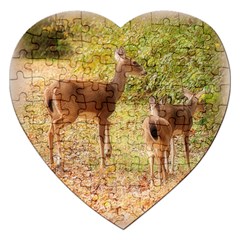 Deer In Nature Jigsaw Puzzle (heart)