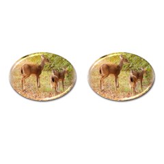 Deer In Nature Cufflinks (oval)