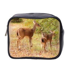 Deer In Nature Mini Travel Toiletry Bag (two Sides)