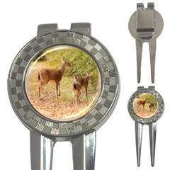 Deer In Nature Golf Pitchfork & Ball Marker