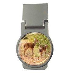 Deer In Nature Money Clip (round) by uniquedesignsbycassie