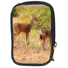 Deer In Nature Compact Camera Leather Case