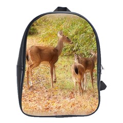 Deer In Nature School Bag (large)