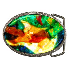 Xping Through Beholding Belt Buckle (oval)