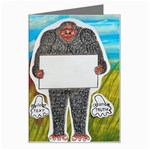 2 Big Foot Text In Everglades Greeting Card Left