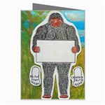 2 Big Foot Text In Everglades Greeting Card Right