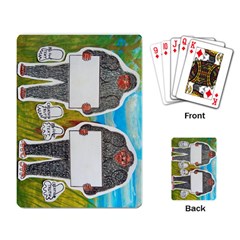 2 Big Foot Text In Everglades Playing Cards Single Design