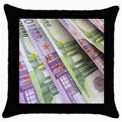 Just Gimme Money Black Throw Pillow Case by StuffOrSomething