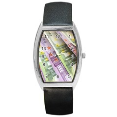 Just Gimme Money Tonneau Leather Watch