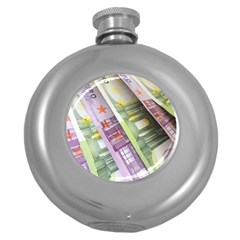 Just Gimme Money Hip Flask (round) by StuffOrSomething