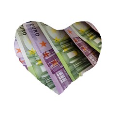 Just Gimme Money 16  Premium Heart Shape Cushion  by StuffOrSomething