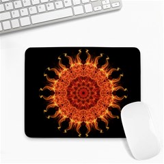 Flaming Sun Small Mouse Pad (rectangle) by Zandiepants