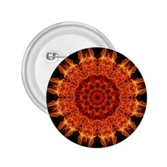 Flaming Sun 2 25  Button by Zandiepants