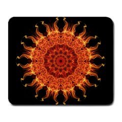 Flaming Sun Large Mouse Pad (rectangle) by Zandiepants