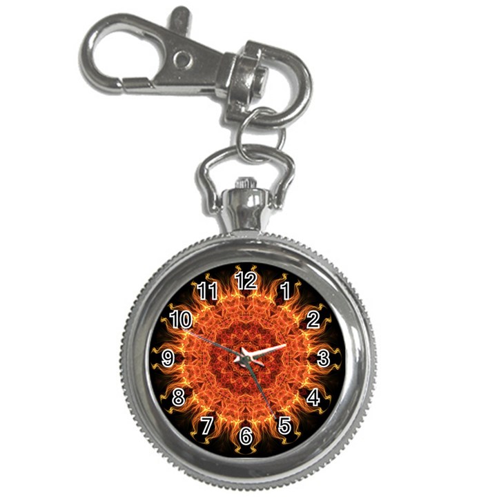 Flaming Sun Key Chain Watch