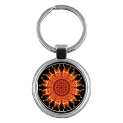 Flaming Sun Key Chain (round) by Zandiepants