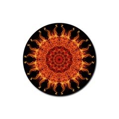 Flaming Sun Drink Coasters 4 Pack (round) by Zandiepants