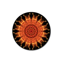 Flaming Sun Magnet 3  (round) by Zandiepants