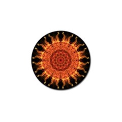 Flaming Sun Golf Ball Marker 10 Pack by Zandiepants