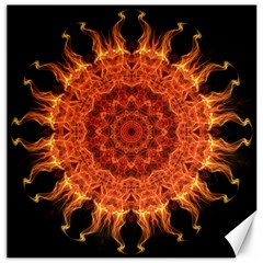 Flaming Sun Canvas 20  X 20  (unframed) by Zandiepants