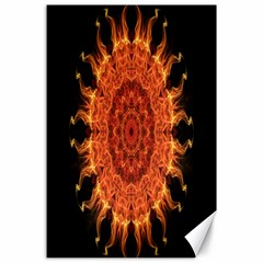 Flaming Sun Canvas 24  X 36  (unframed) by Zandiepants