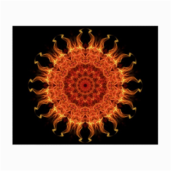 Flaming Sun Glasses Cloth (Small, Two Sided)