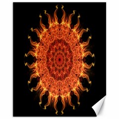 Flaming Sun Canvas 11  X 14  (unframed) by Zandiepants