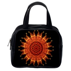 Flaming Sun Classic Handbag (one Side)