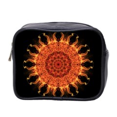 Flaming Sun Mini Travel Toiletry Bag (two Sides) by Zandiepants