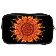 Flaming Sun Travel Toiletry Bag (two Sides) by Zandiepants