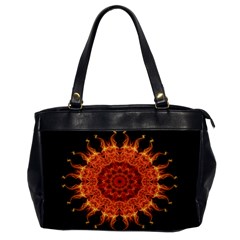 Flaming Sun Oversize Office Handbag (one Side) by Zandiepants