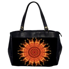 Flaming Sun Oversize Office Handbag (two Sides) by Zandiepants