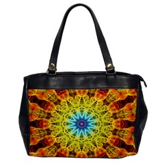 Flower Bouquet Oversize Office Handbag (one Side)