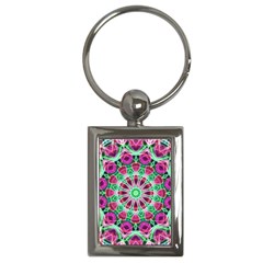 Flower Garden Key Chain (rectangle)