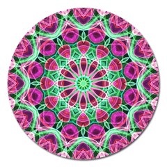 Flower Garden Magnet 5  (round) by Zandiepants