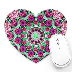 Flower Garden Mouse Pad (heart) by Zandiepants