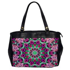 Flower Garden Oversize Office Handbag (one Side)