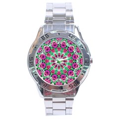 Flower Garden Stainless Steel Watch