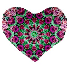 Flower Garden 19  Premium Heart Shape Cushion by Zandiepants